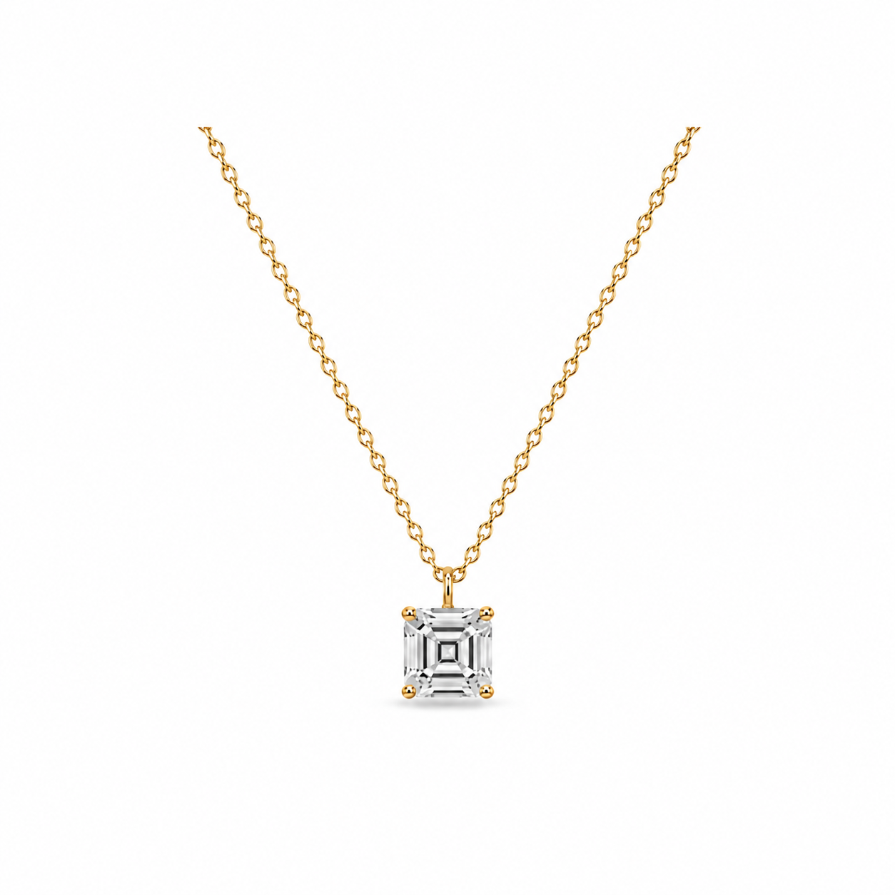 K18 LGDアッシャーカット ペンダントトップ | 1.0ct〜2.0ct