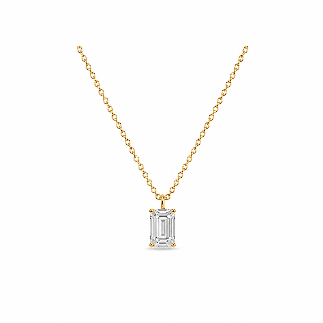 K18 LGDエメラルドカット ペンダントトップ | 1.0ct〜2.0ct