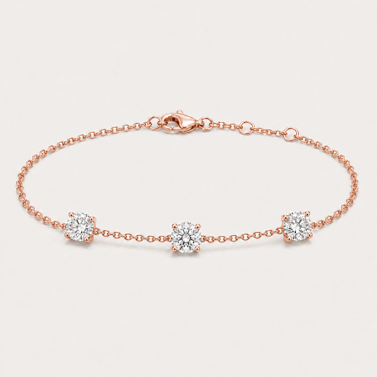 14K 3-Stone Bracelet | 1.5ct