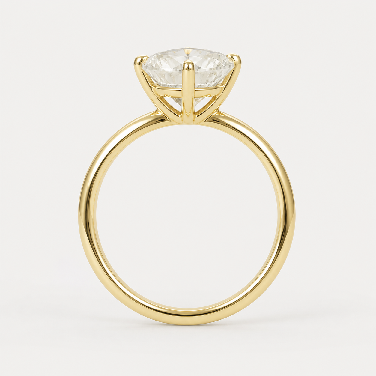 CLASSIC Pear Solitaire Ring | K14/K18, 1.0ct～2.0ct