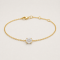 14K Solitaire Bracelet | 0.5ct