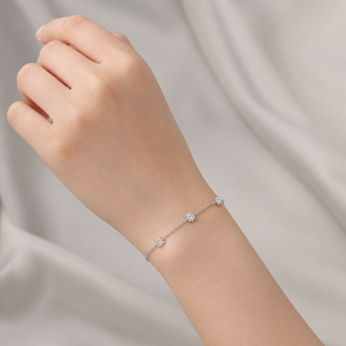 14K 3-Stone Bracelet | 1.5ct