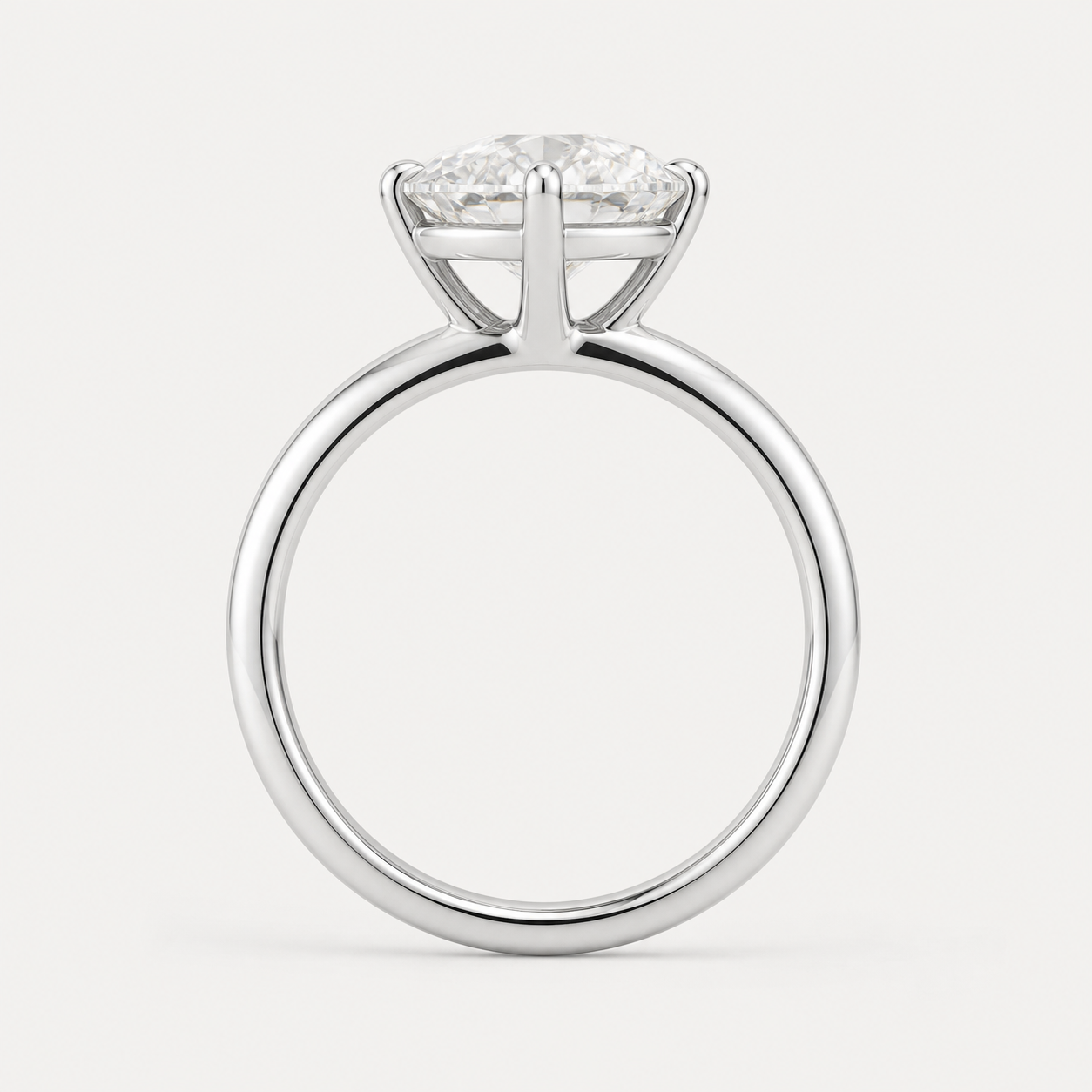 CLASSIC Pear Solitaire Ring | K14/K18, 1.0ct～2.0ct