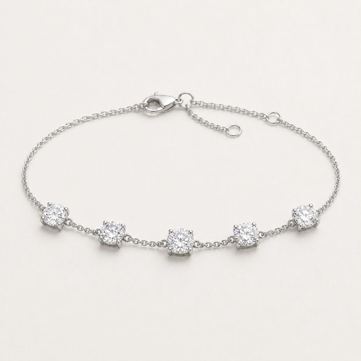 14K 5-Stone Bracelet | 2.5ct