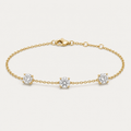 14K 3-Stone Bracelet | 1.5ct