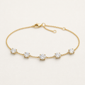 14K 5-Stone Bracelet | 2.5ct