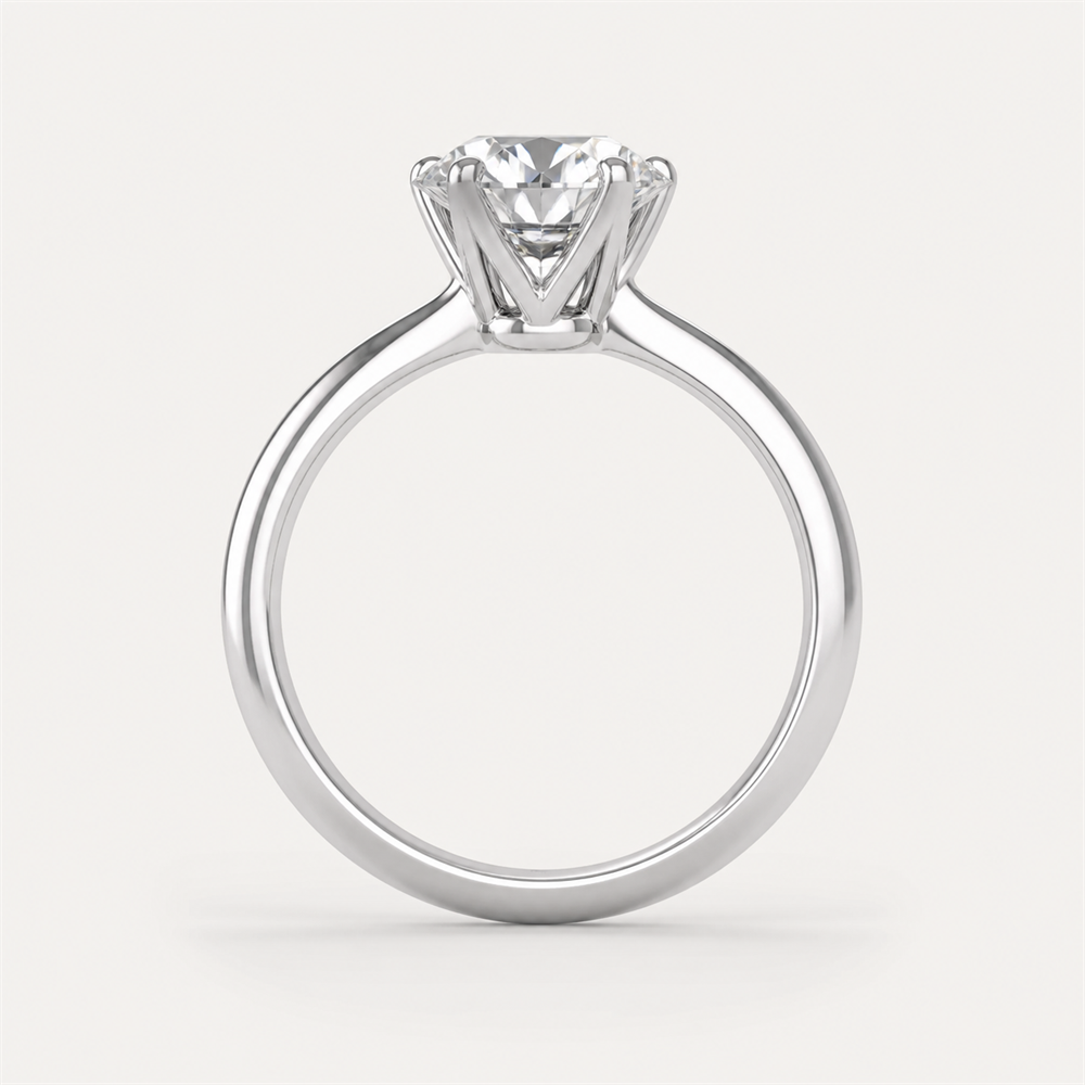 CLASSIC Round Solitaire Ring | K14/K18, 1.0ct～2.0ct